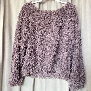 Cropped Textured Bobble Sweater